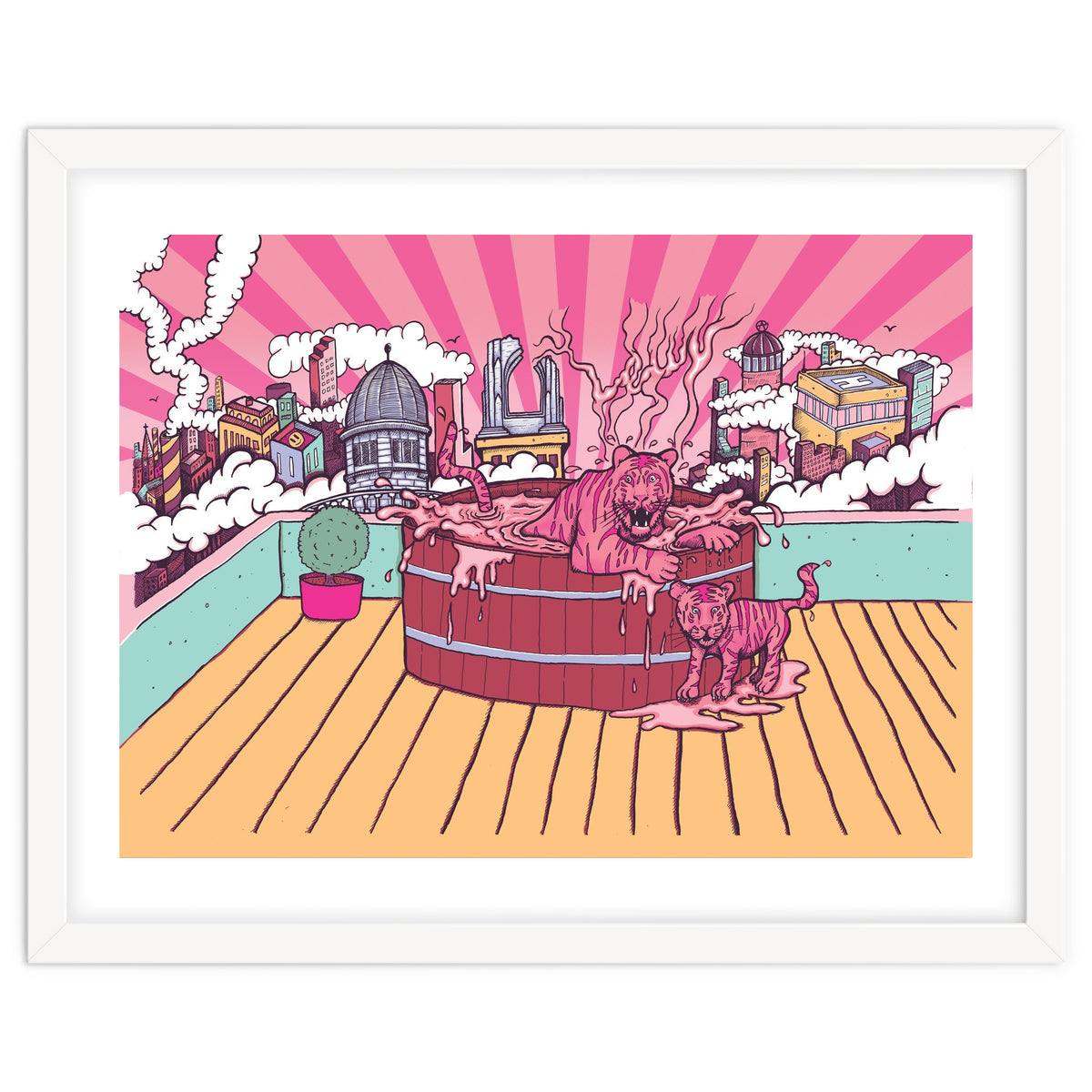 Strawberry Tigers Rooftop Jacuzzis Abbeydale Brewery x Lewy  12.4% ABV Strawberry, Chocolate, Smoked, Cherry Wood-chipped, Imperial Dessert Stout.