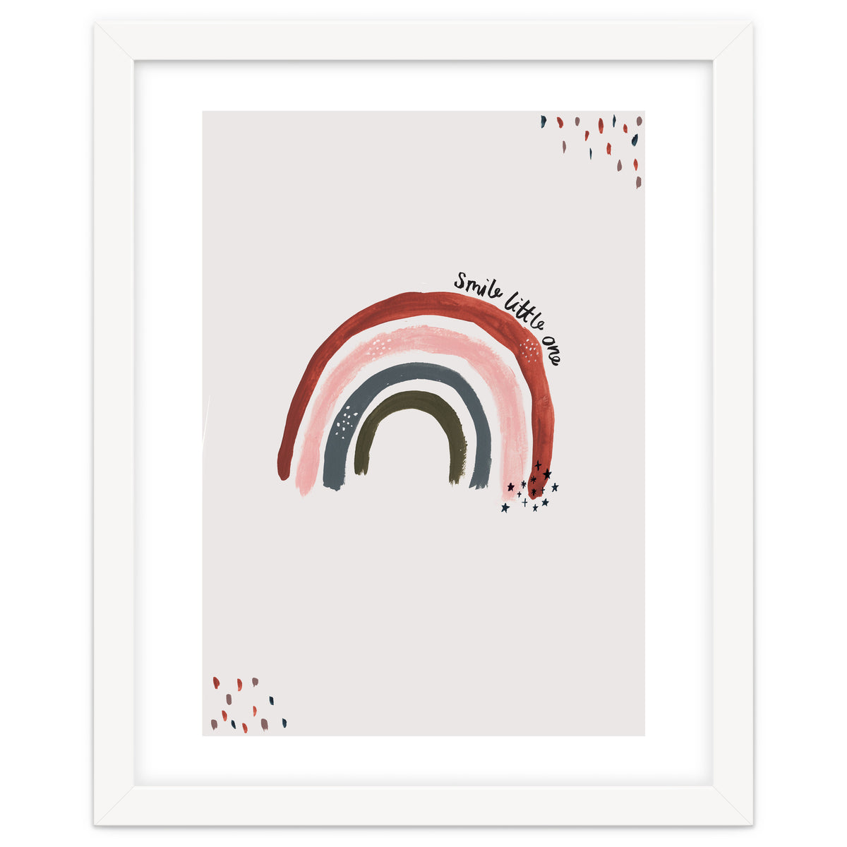 Smile Little One Rainbow Portrait