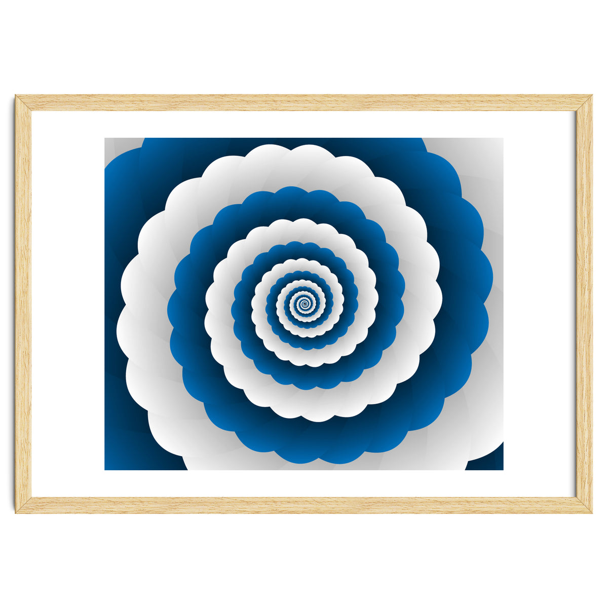 Blue Modern Floral Interior Design