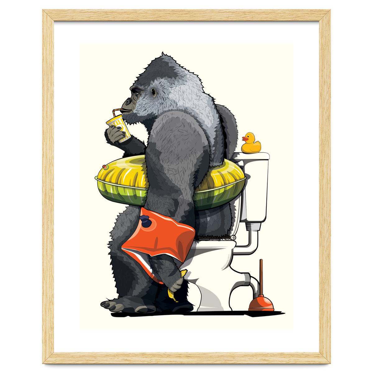 Gorilla on the Toilet, Funny Bathroom Humour
