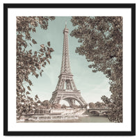 PARIS Eiffel Tower & River Seine | urban vintage style