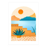 Desert Oasis Landscape (Print Only) thumbnail