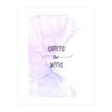 Explore the world | floating colors (Print Only) thumbnail