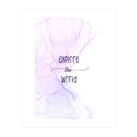 Explore the world | floating colors (Print Only)