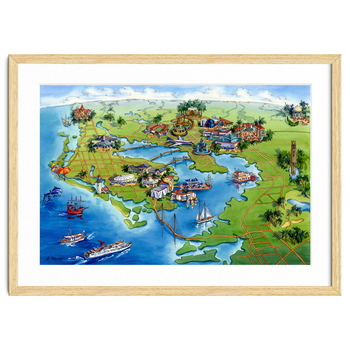 Tampa Bay Illustrated Map