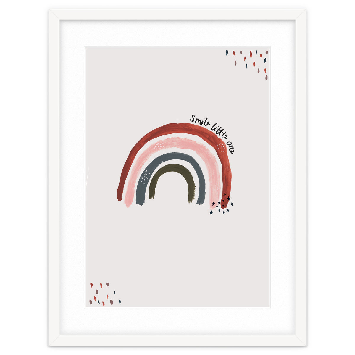 Smile Little One Rainbow Portrait