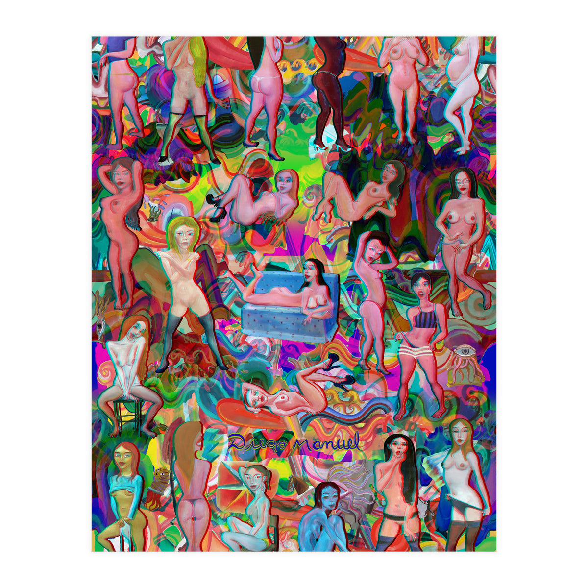 Chicas 3d 5 (Print Only)