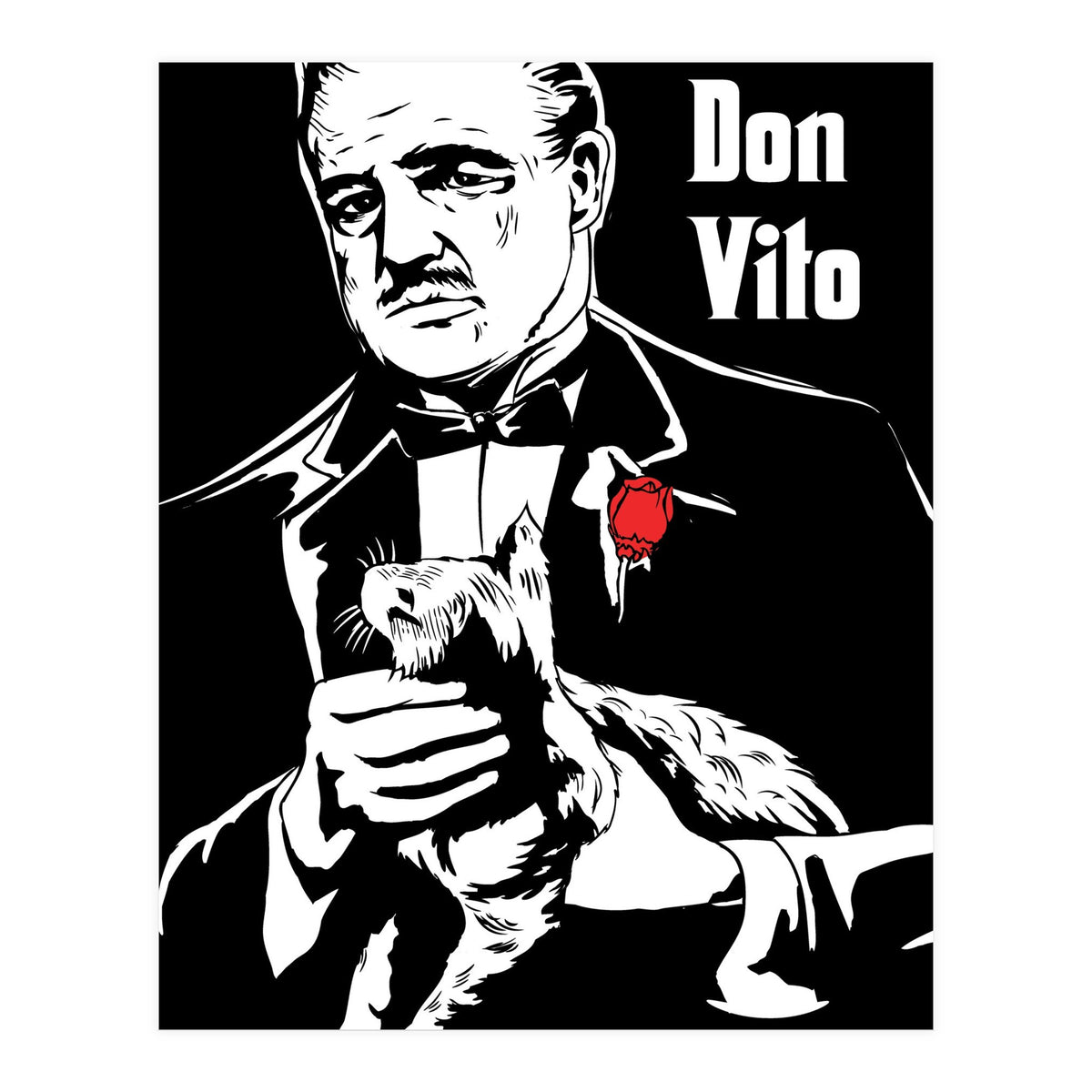 Don Vito The Godfather movie poster (Print Only)