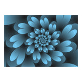 Blue Floral Satin (Print Only) thumbnail