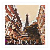 Paris, Eiffel tower street view. (Print Only) thumbnail