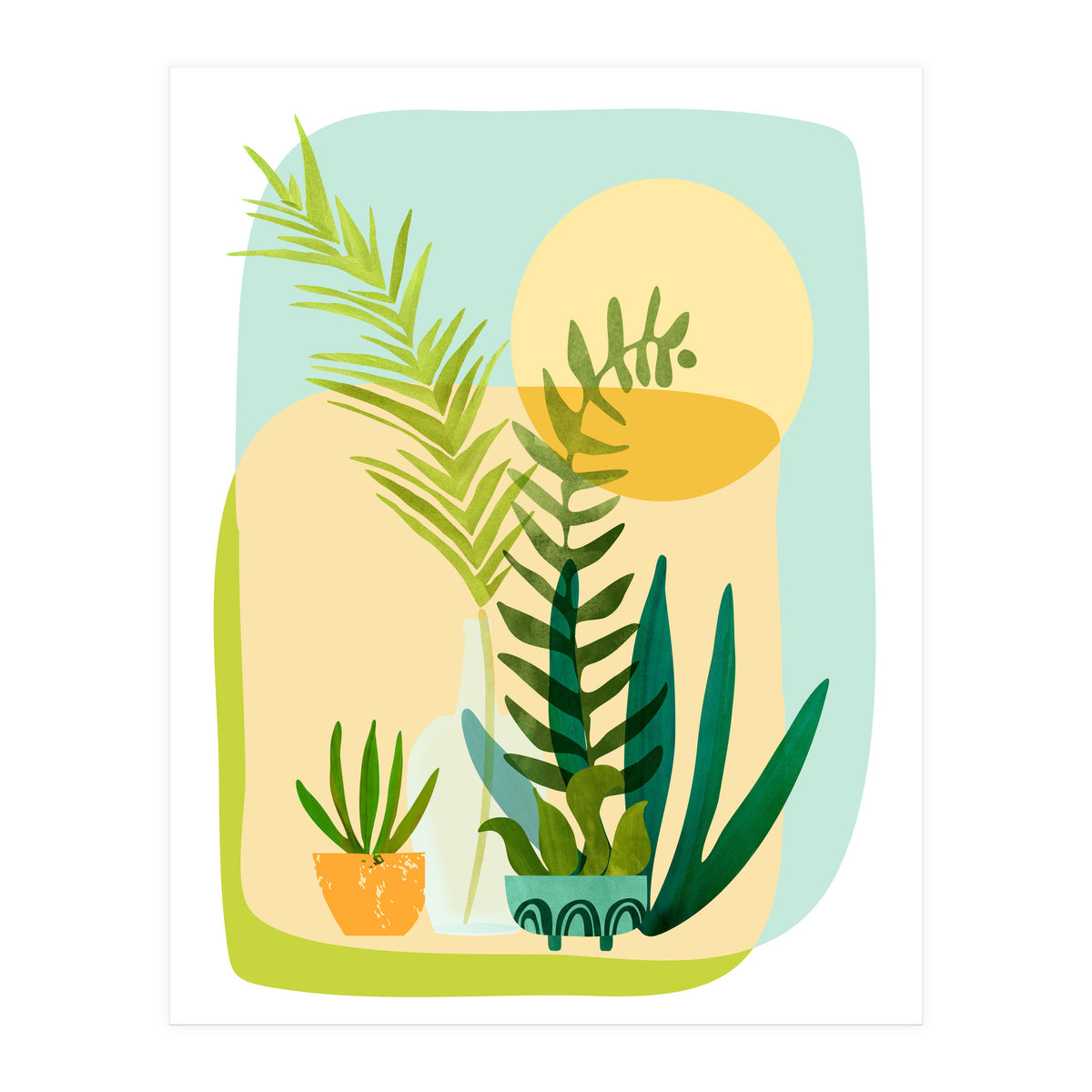 Whimsical Spring Garden (Print Only)