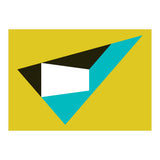Geometric Shapes No. 39 - mustard & turquoise (Print Only) thumbnail