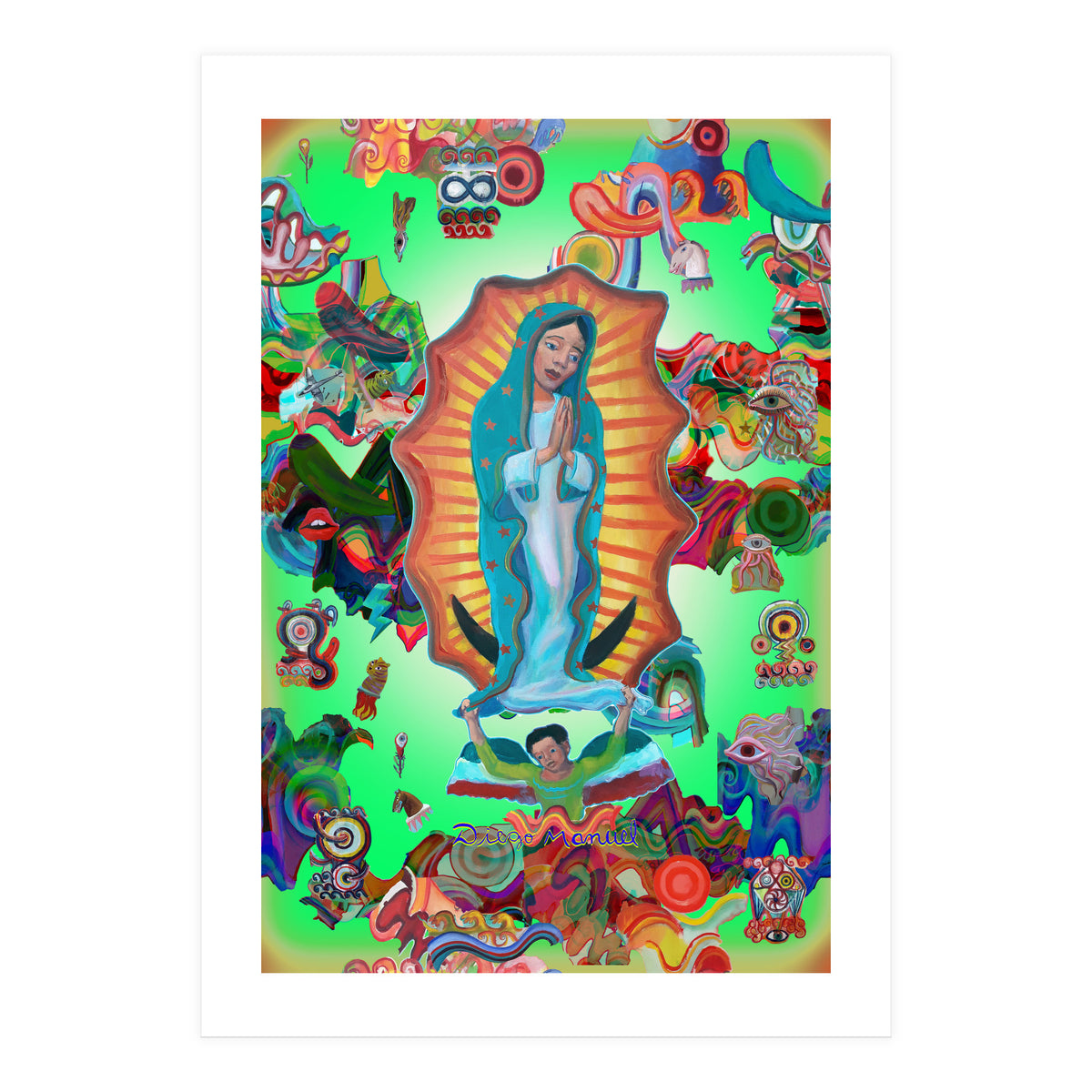 Virgen Y Graffiti 18 (Print Only)