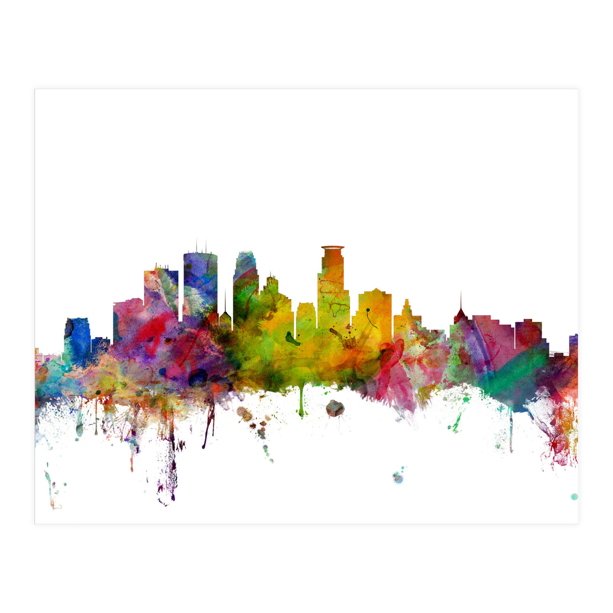 Minneapolis Minnesota Skyline (Print Only)
