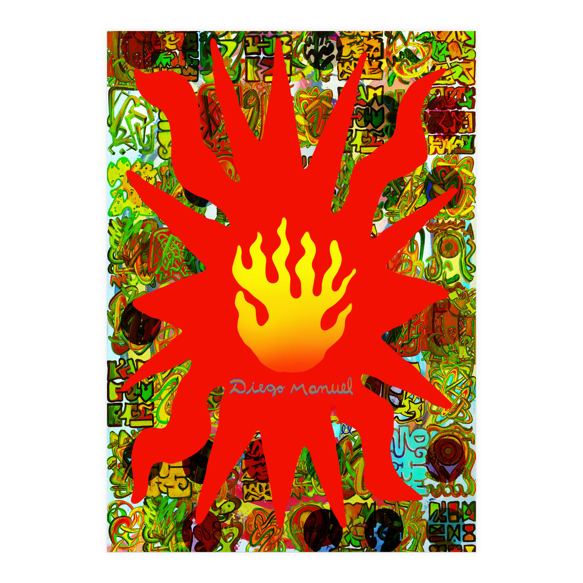 Fuego Y Graffiti 58 (Print Only)