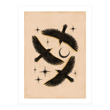 Black Birds Flying With The Moon (Print Only) thumbnail