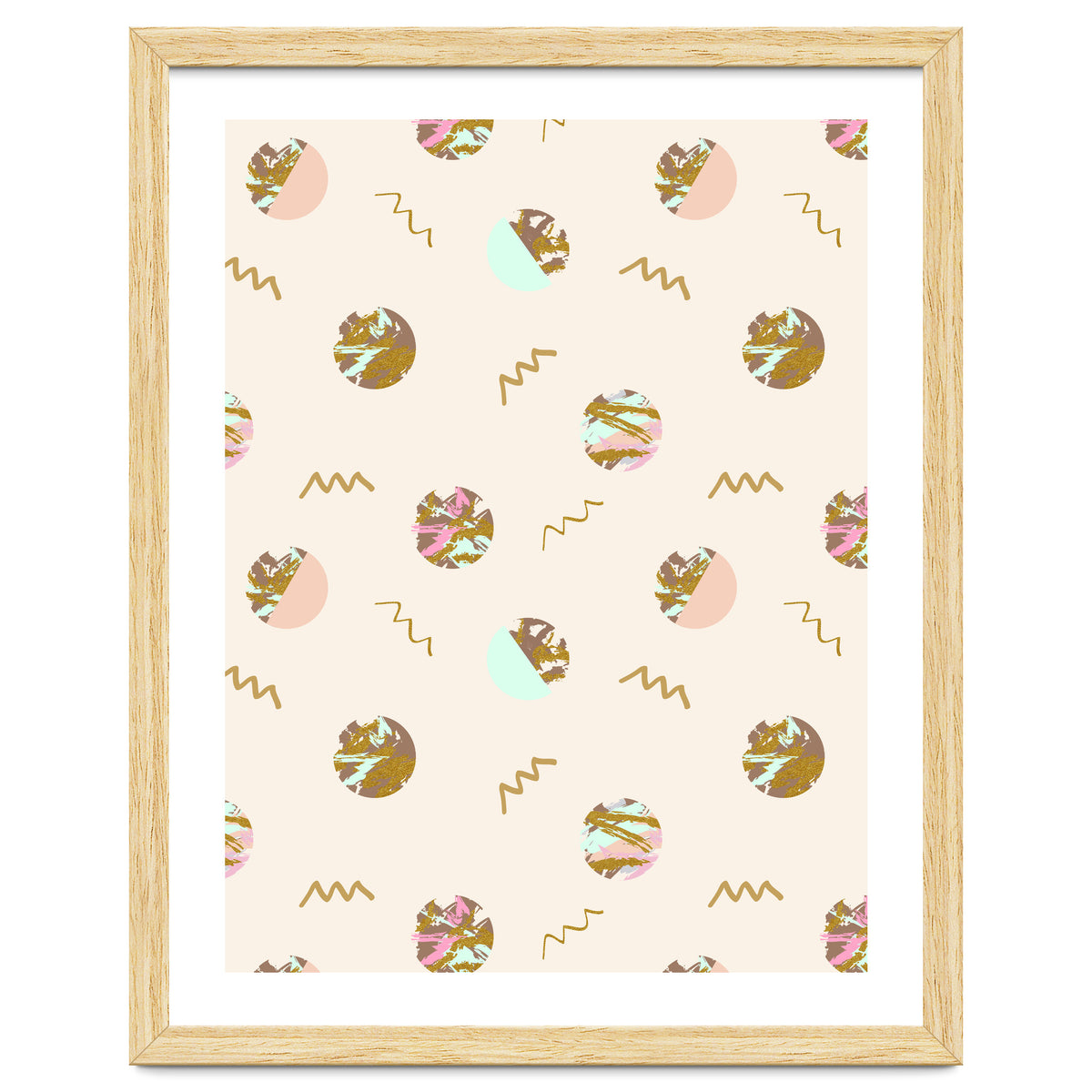 Abstract geometric vector painting