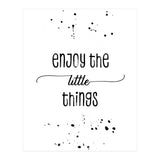 TEXT ART Enjoy the little things (Print Only) thumbnail