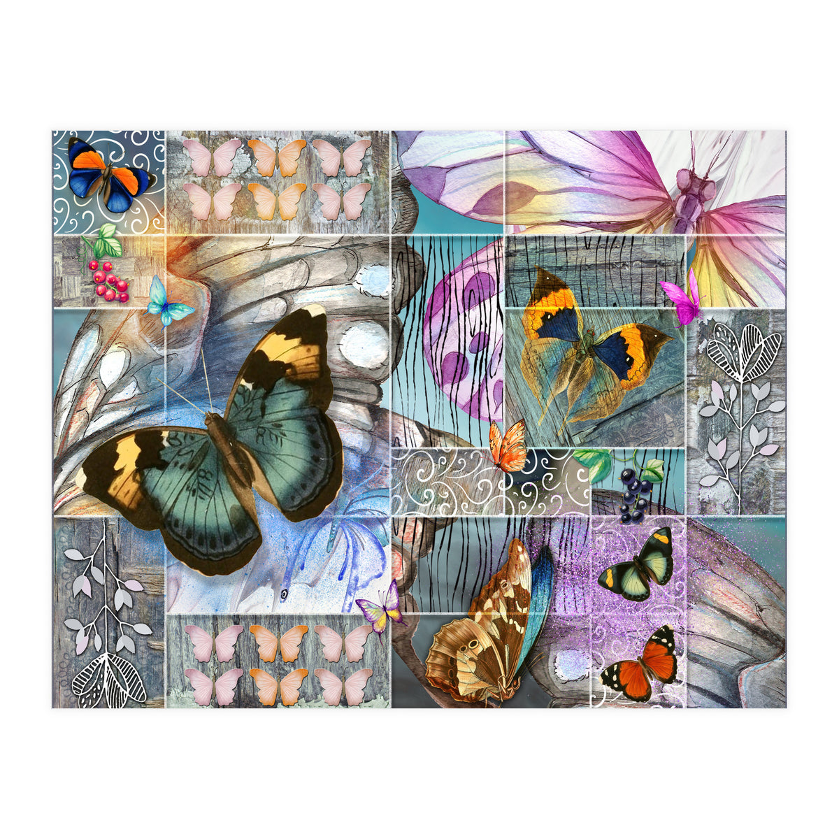 Butterfly Wings Collage (Print Only)
