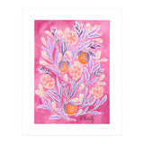 Wild Orange Floral | Pink & Purple (Print Only) thumbnail