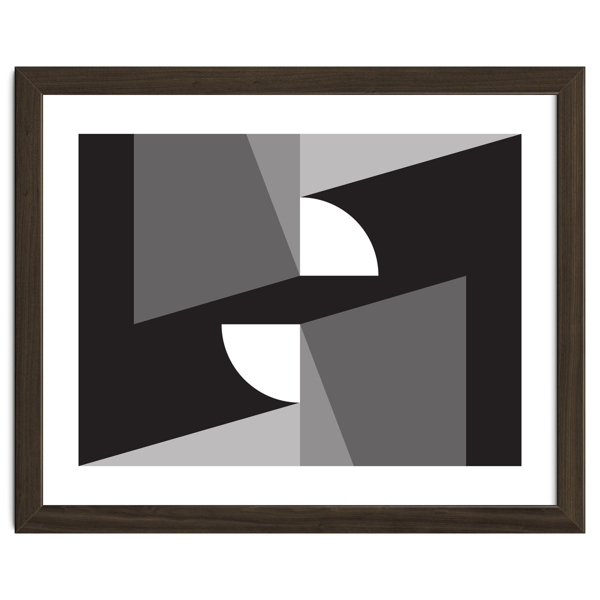 Geometric Shapes No. 11 - monochrome