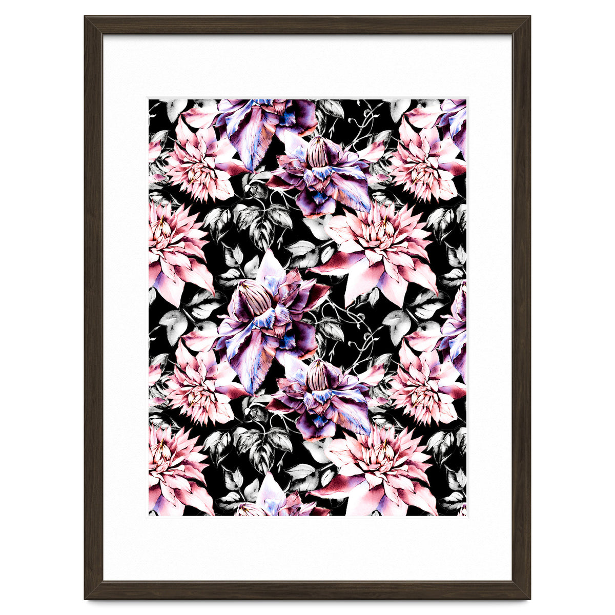 Pink bloom in the dark