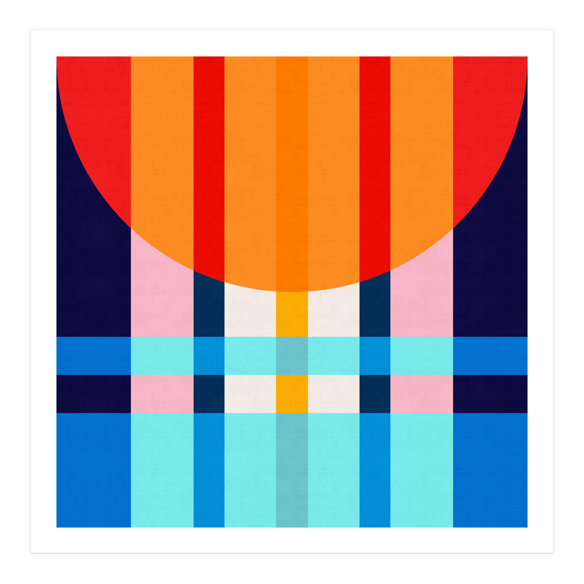 Colorful abstract V (Print Only)