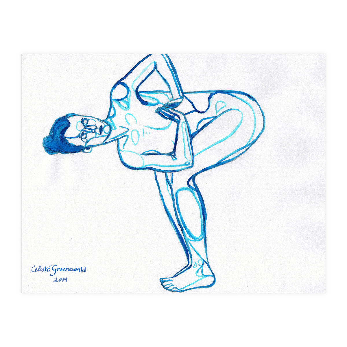 Parivritta Utkatasana (Print Only)