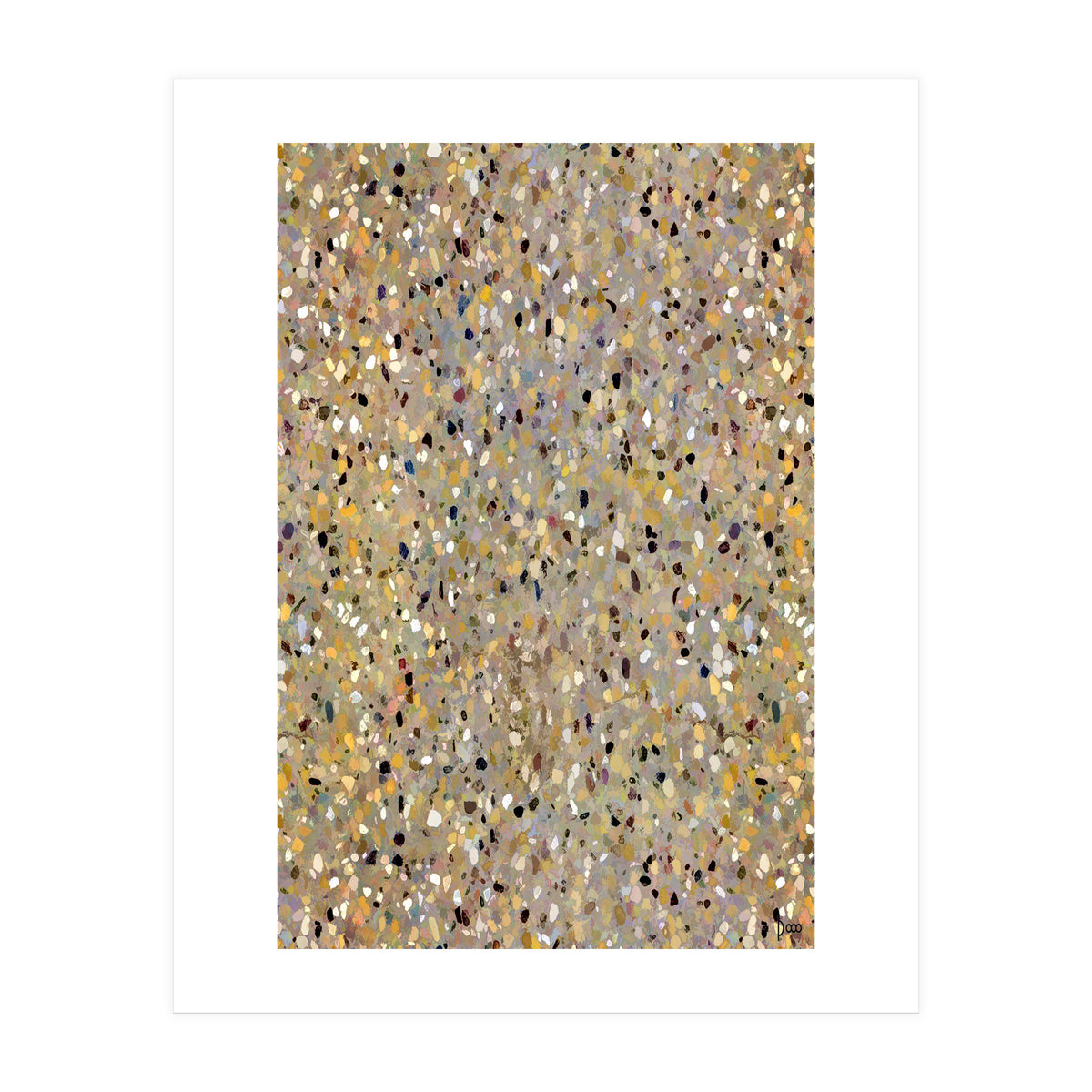 Golden Brown Terrazzo (Print Only)