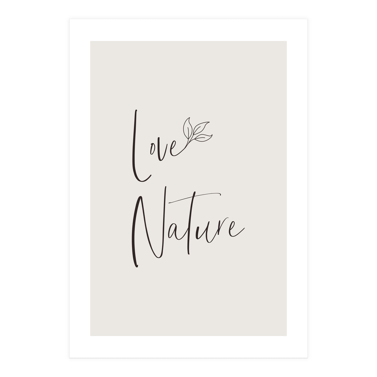Love nature - minimalist (Print Only)