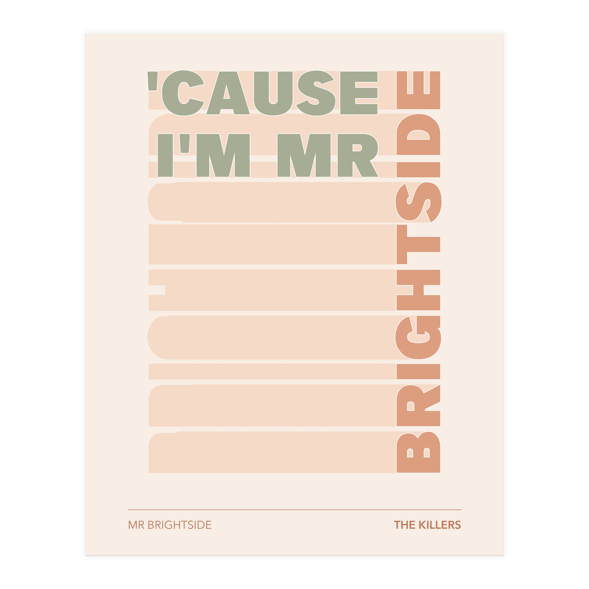 The Killers - Mr Brightside (Print Only)