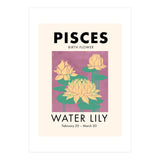 Pisces Birth Flower Water Lily (Print Only) thumbnail