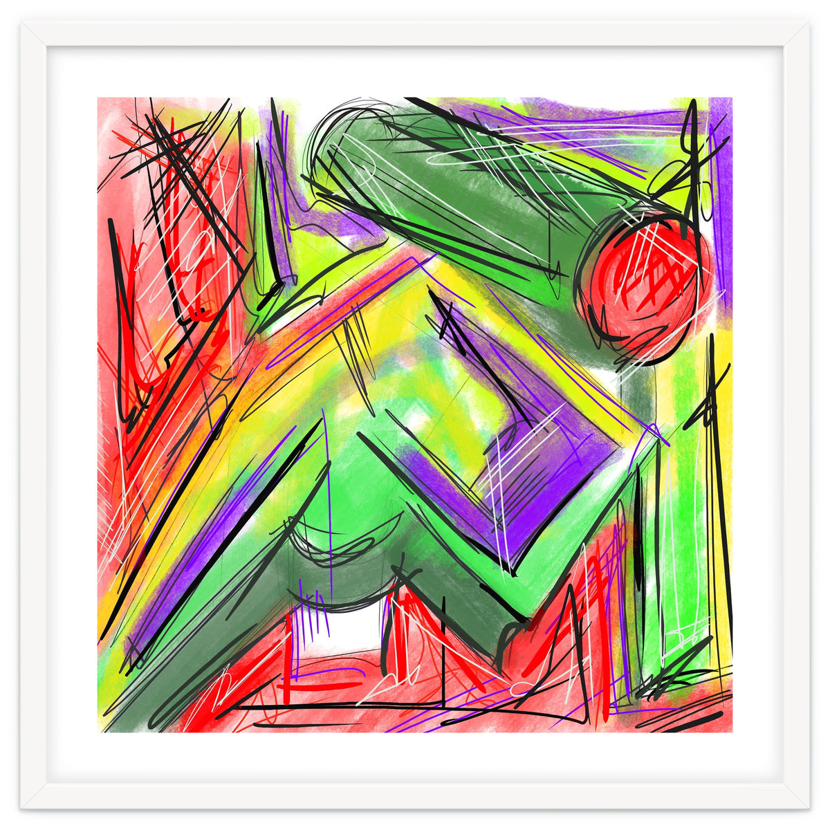 Colored Shapes In Perspective