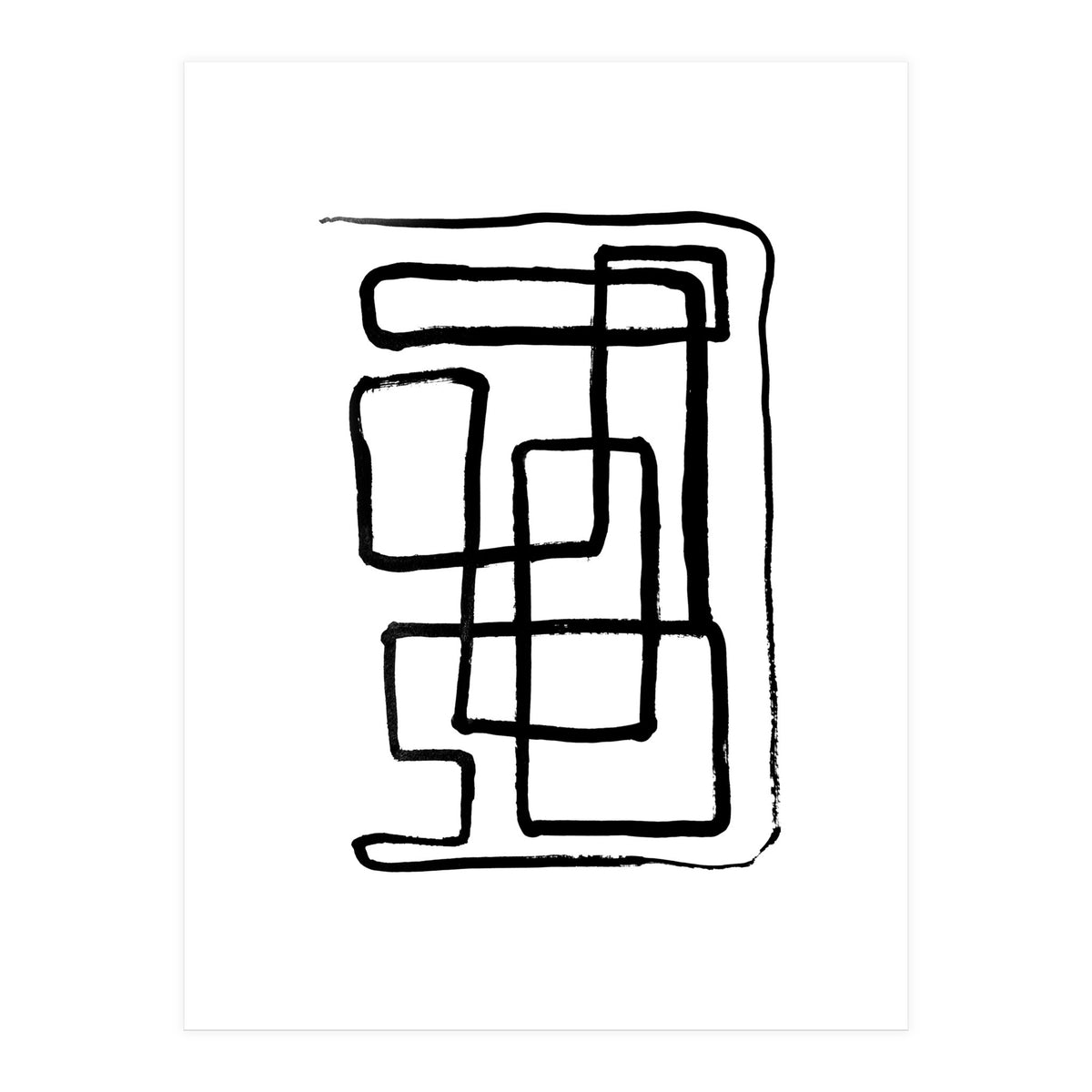 Maze Line Art (Print Only)