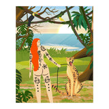Tattooed Girl with Cheetah (Print Only) thumbnail