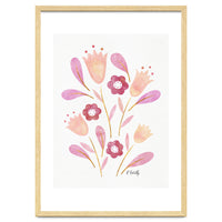 Watercolour Tulips | Pink