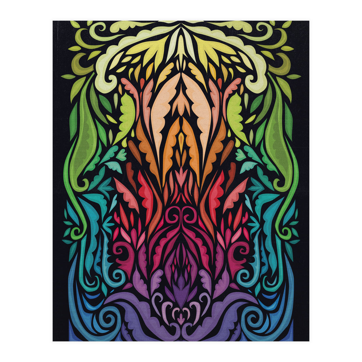 Art Noveau Rainbow (Print Only)