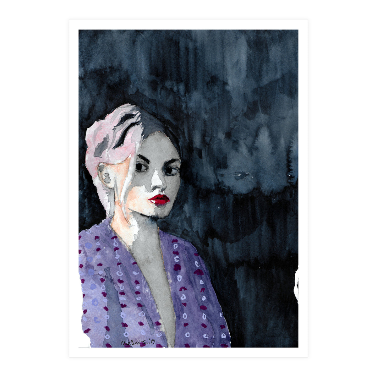 Untitled #25 - Woman in purple (Print Only)