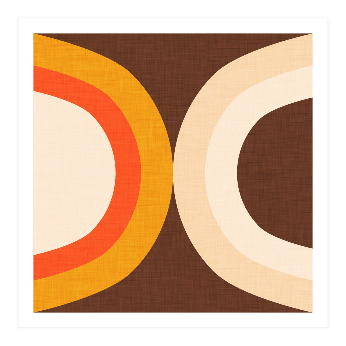 Classic Mid Mod Dot Brown  (Print Only)