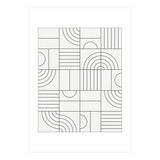 My Favorite Geometric Patterns No.19 - White (Print Only) thumbnail