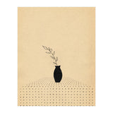 Abstract still life, vase and plant (Print Only) thumbnail