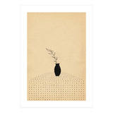 Abstract still life, vase and plant (Print Only) thumbnail