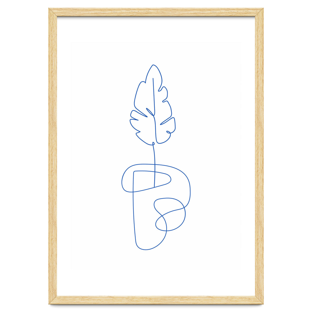 One Line Art Botanical