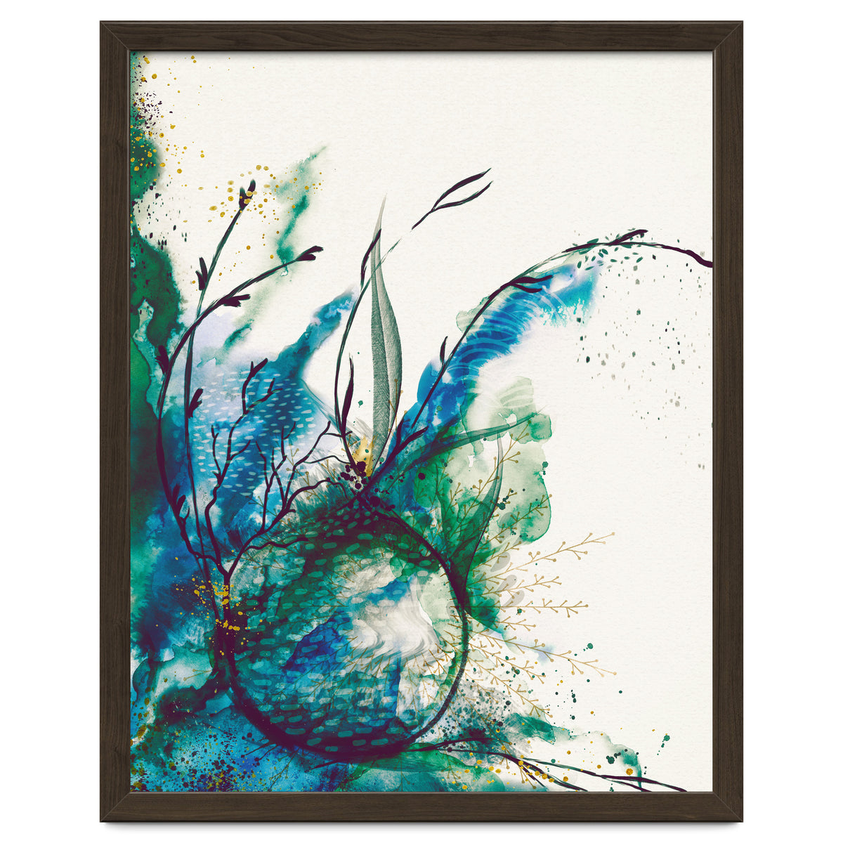 Abstract Sea Watercolour