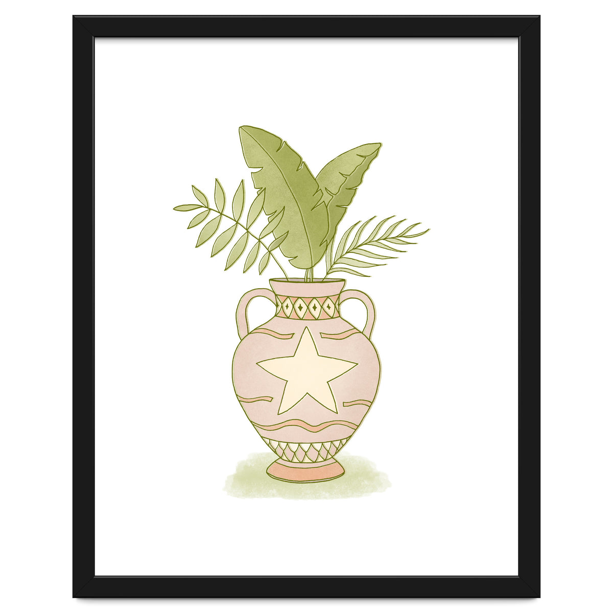 Leaves In A Vase