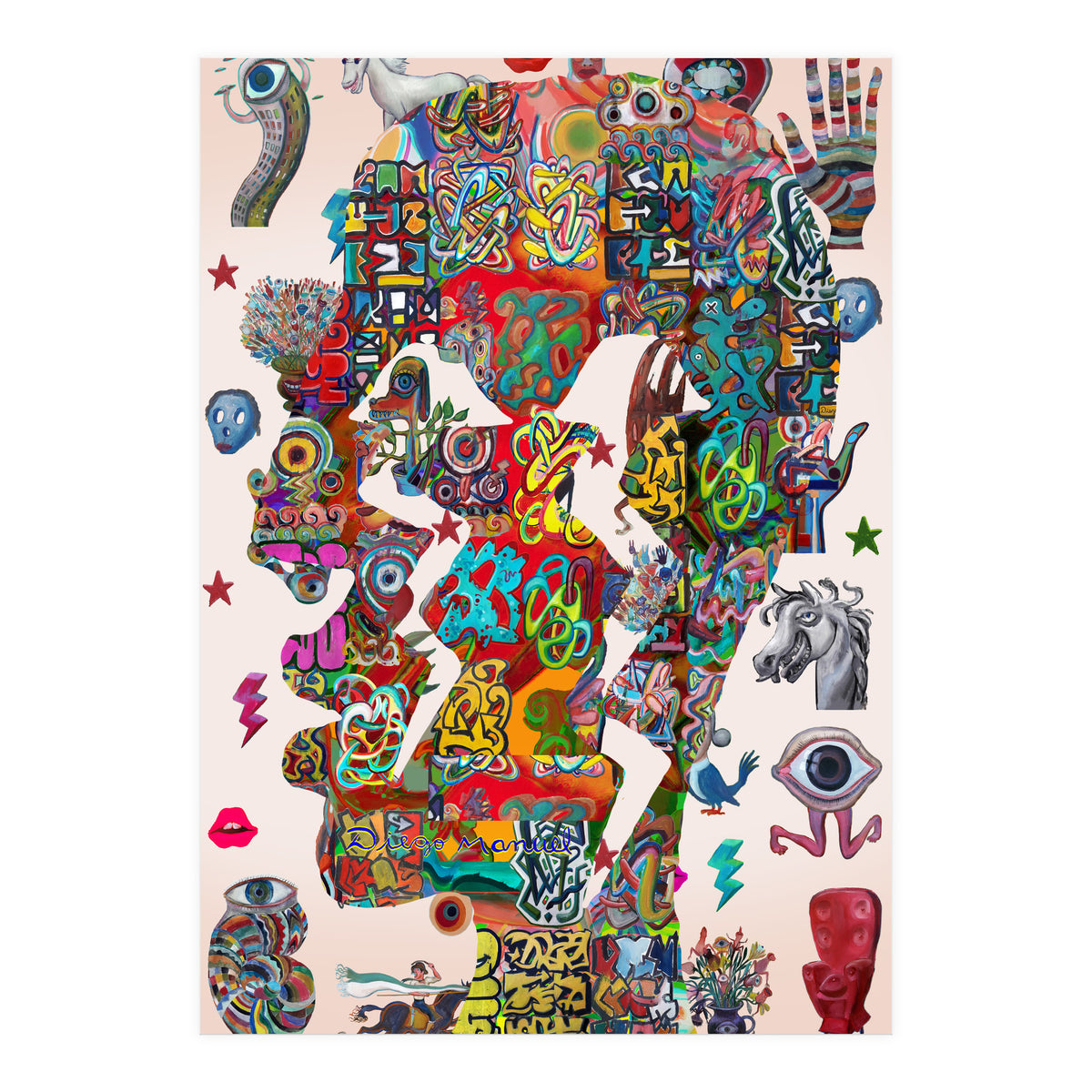 Perfil Con Rayos B 3 (Print Only)