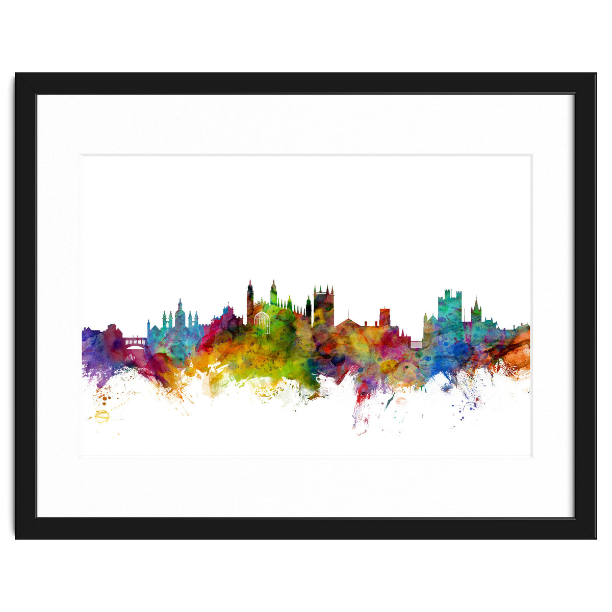 Cambridge England Skyline