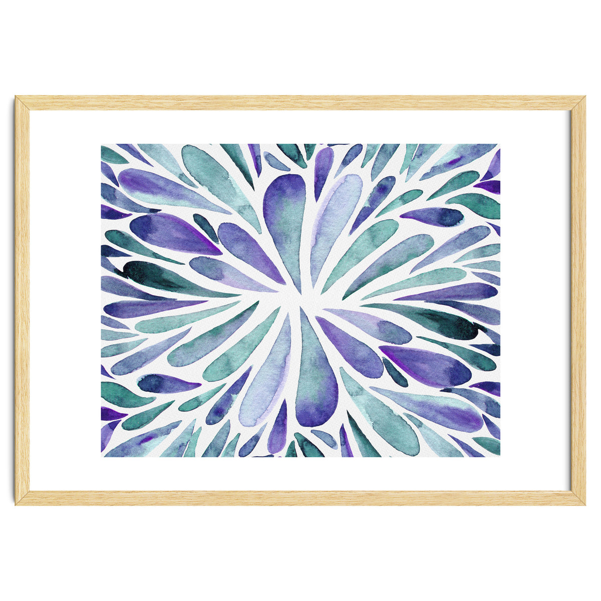 Retro abstract floral