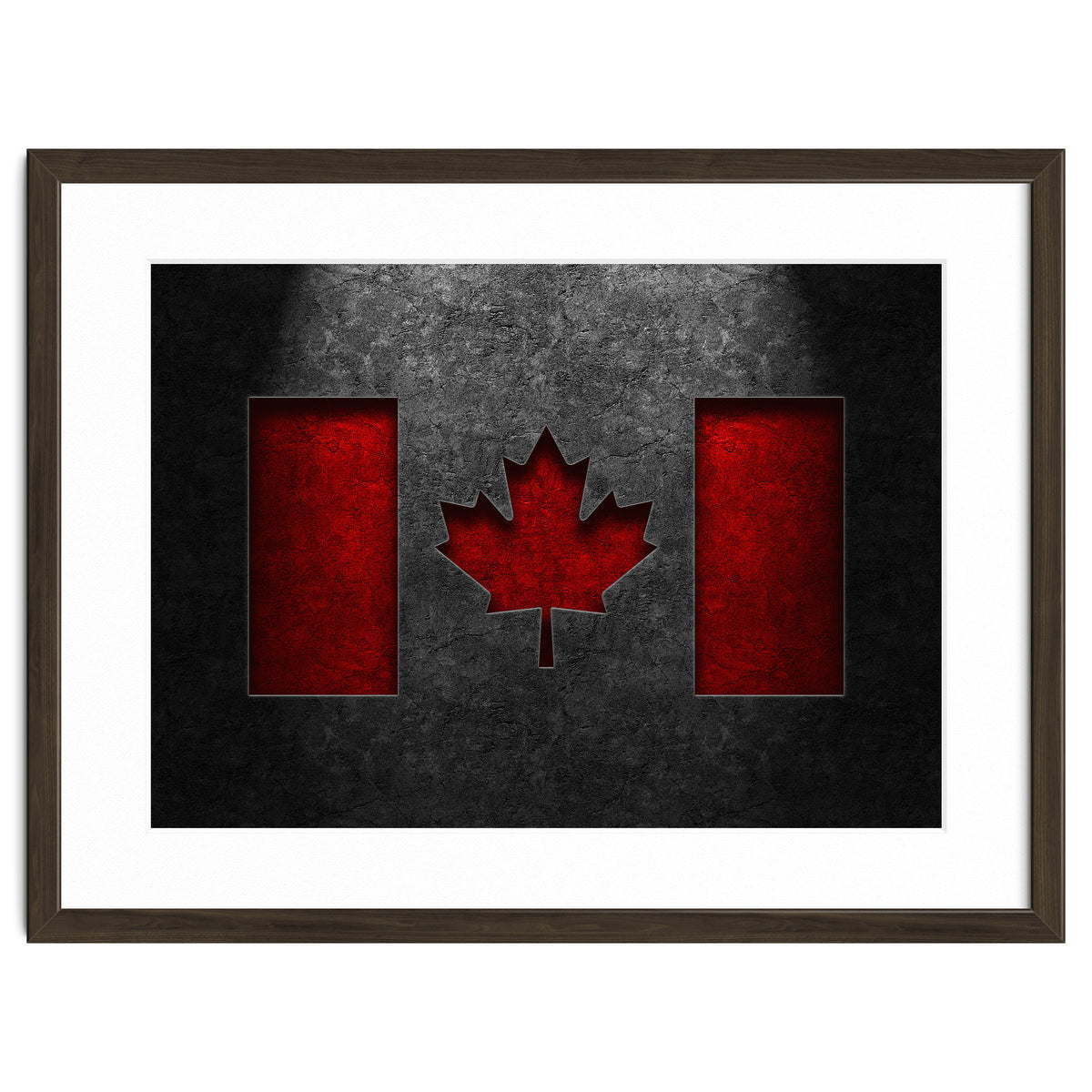Canadian Flag Stone Texture