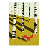 Fox In Birchland (Print Only) thumbnail